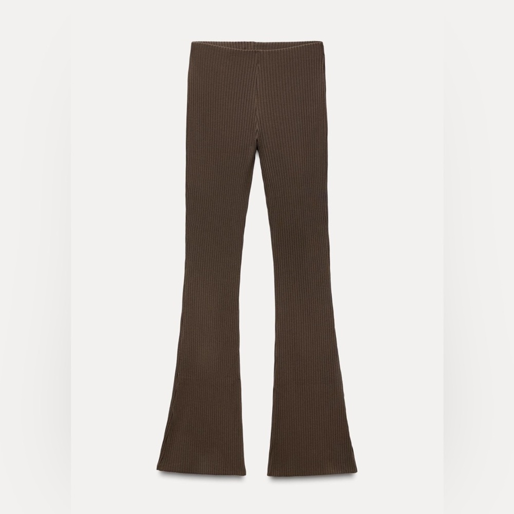 (#147)ZARA Flared Ribbed Pants - Picture 3 of 5